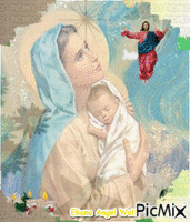 Maria mãe de Jesus animovaný GIF
