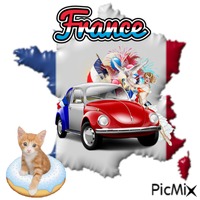 France In July Animiertes GIF
