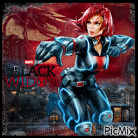 black widow - Bezmaksas animēts GIF