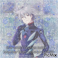 The world always looks brighter from behind a smile - GIF animé gratuit