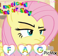 fluttershy knows what you are Gif Animado