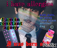 chanyeol has allergies animirani GIF
