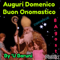 Buon Onomastico Domenico - Darmowy animowany GIF