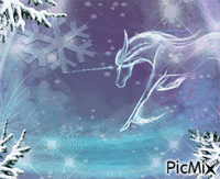 "Love Unicorn" - Darmowy animowany GIF