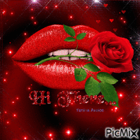 lips hi - Безплатен анимиран GIF