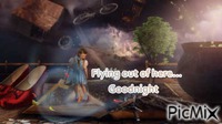 Flying out  goodnight. анимиран GIF