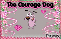 The Courage Dog Animated GIF