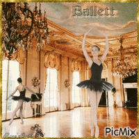 Concours : Ballet avec un tutu noir - GIF animate gratis