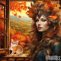 Осенняя  магия - Gratis animeret GIF