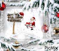 Merry Christmas Noel - GIF animasi gratis