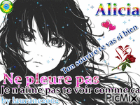 Alicia ♥ Je t'aime ma bff ♥ - Animovaný GIF zadarmo