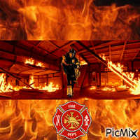 Firefighter animovaný GIF