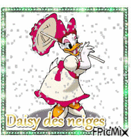 Daisy des neiges - GIF animado gratis