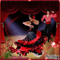 Dançarina espanhola - Бесплатни анимирани ГИФ