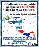 Independencia de Centro America - GIF animado grátis