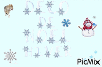 bonhomme de neige - Безплатен анимиран GIF