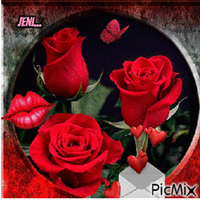Roses animovaný GIF