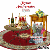 anniversaire Lyse Animated GIF