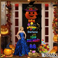 Happy Birthday Darlene  Oct 8,2022   by xRick7701x GIF แบบเคลื่อนไหว