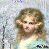 Portrait hivernal par BBM animerad GIF
