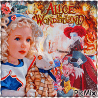 Alice im Wunderland-Puppen GIF animé