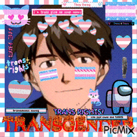 Transgender Ryoji Kaji animēts GIF