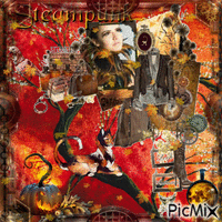 Steampunk Autumn - Gratis animeret GIF