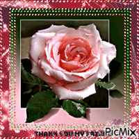 Thank You my Friend. Rose for You animovaný GIF