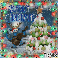 merry christmas - GIF animé gratuit