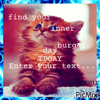 find your inner burger анимиран GIF