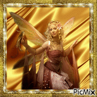 Golden Fairy - Free animated GIF