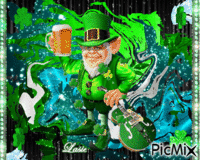 Bonne Fete a tout ceux qui sont Irlandais ♥♥♥ animovaný GIF