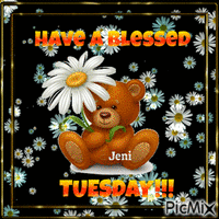 Have a blessed tuesday - Бесплатный анимированный гифка