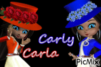 Carly et Carla анимированный гифка
