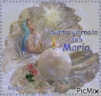 SANTA GIORNATA CON MARIA - Free animated GIF