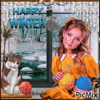Happy  Winter GIF animé