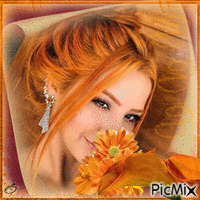 Orange Portrait Woman
