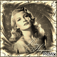 Rita Hayworth - Бесплатный анимированный гифка
