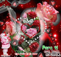 Rosas lindas animoitu GIF