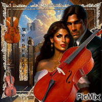 Paar im Cello - Ingyenes animált GIF