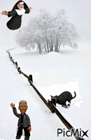 Día de nieve animowany gif