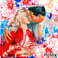 Couple romantique vintage Animated GIF