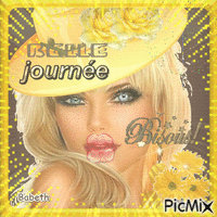 belle journée bisous Animated GIF