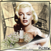 Marilyn Monroe par BBM анимиран GIF