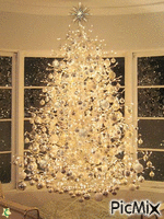 Gold Christmas Tree GIF animé