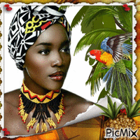 Femme africaine - Besplatni animirani GIF