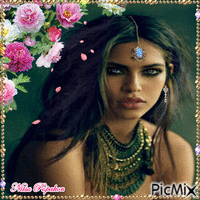 The girl from India 动画 GIF