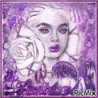 Fantasy Woman in Purple