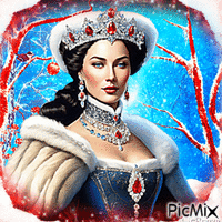 La reine de l'hiver - Animovaný GIF zadarmo
