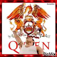 Freddie Mercury - Laurachan geanimeerde GIF